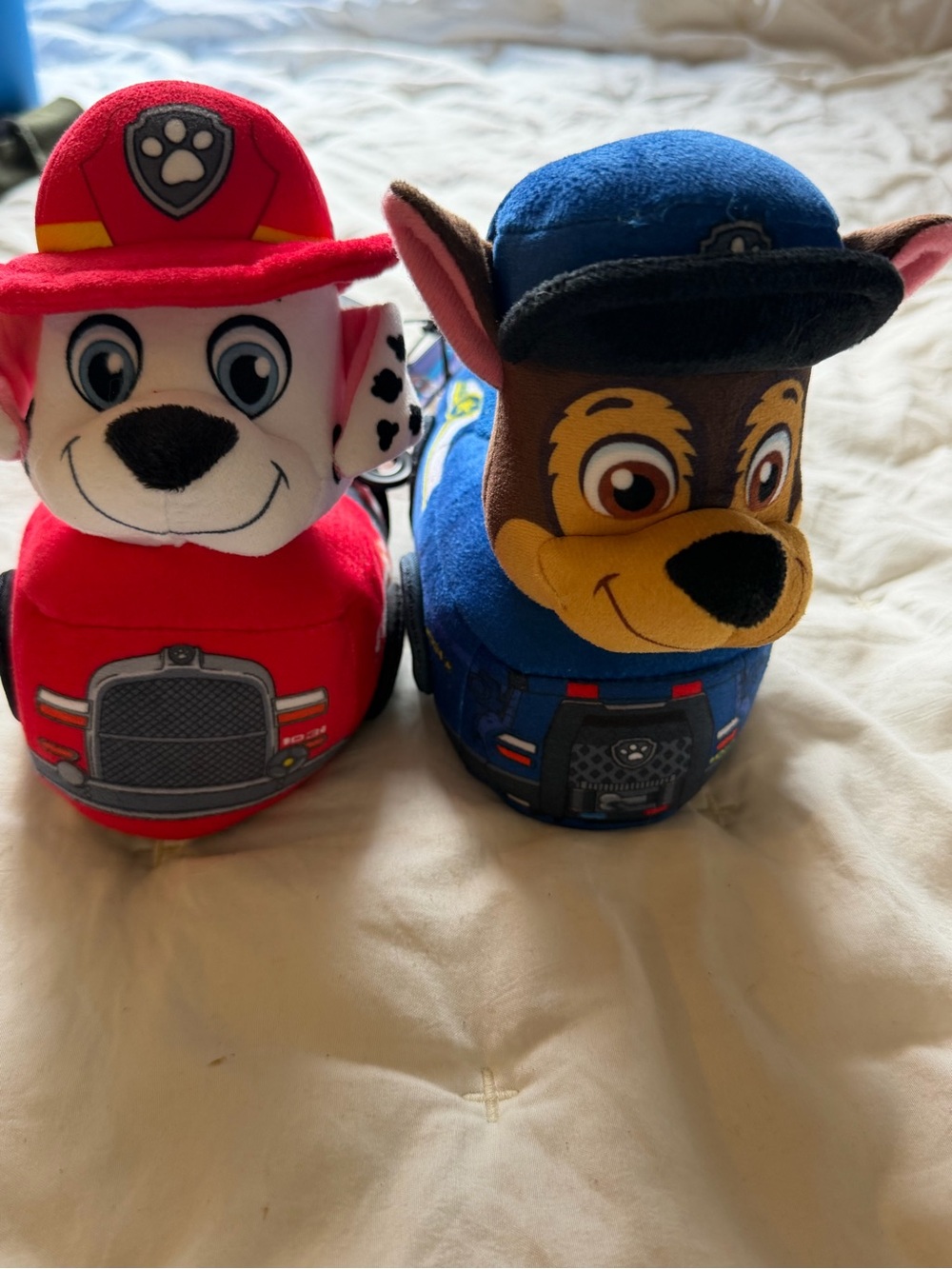 Paw Patrol Plush Vehicles - Red Marshall & Blue Chase